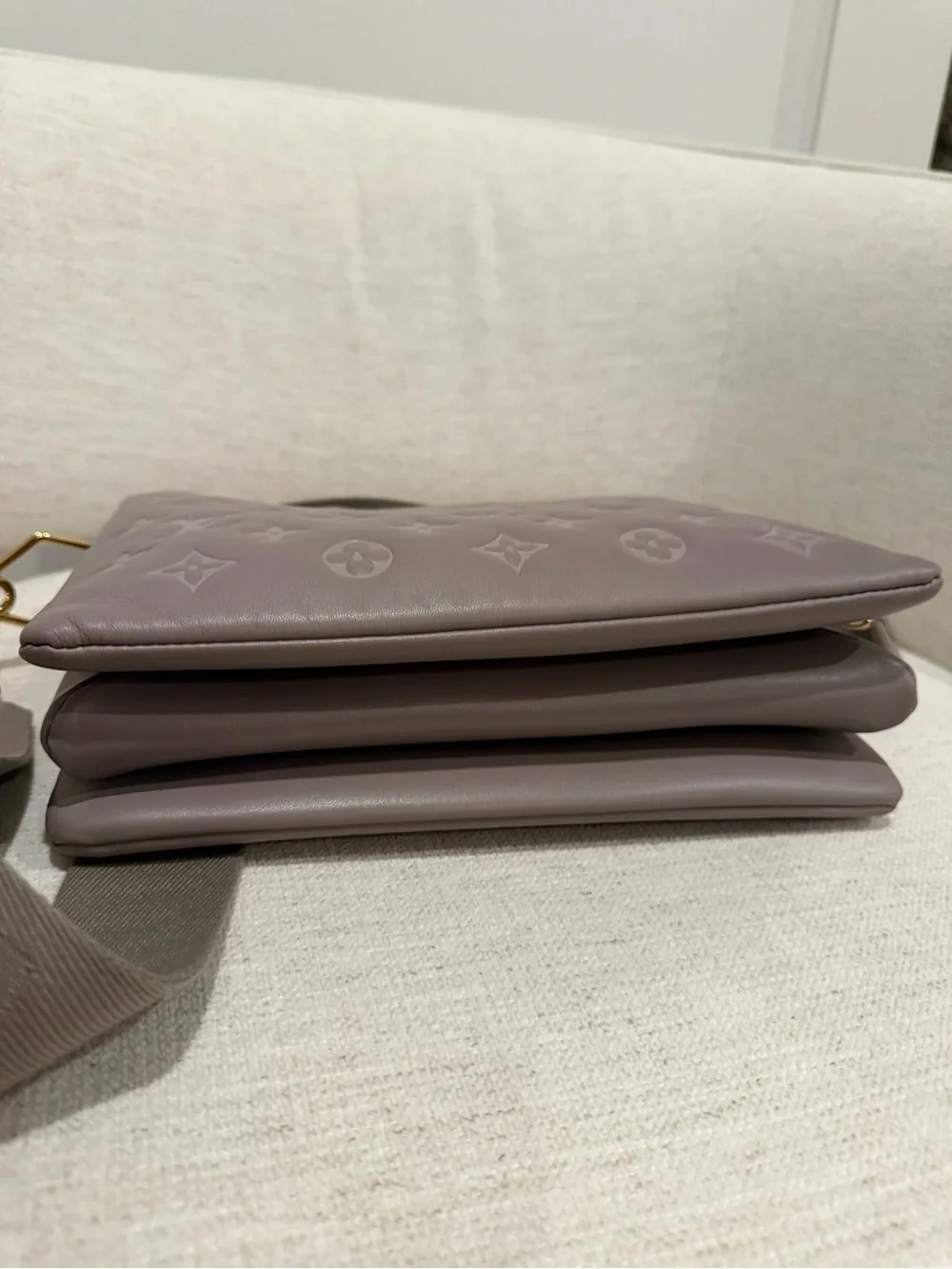 Louis Vuitton Coussin PM Taupe Monogram Lambskin Bag